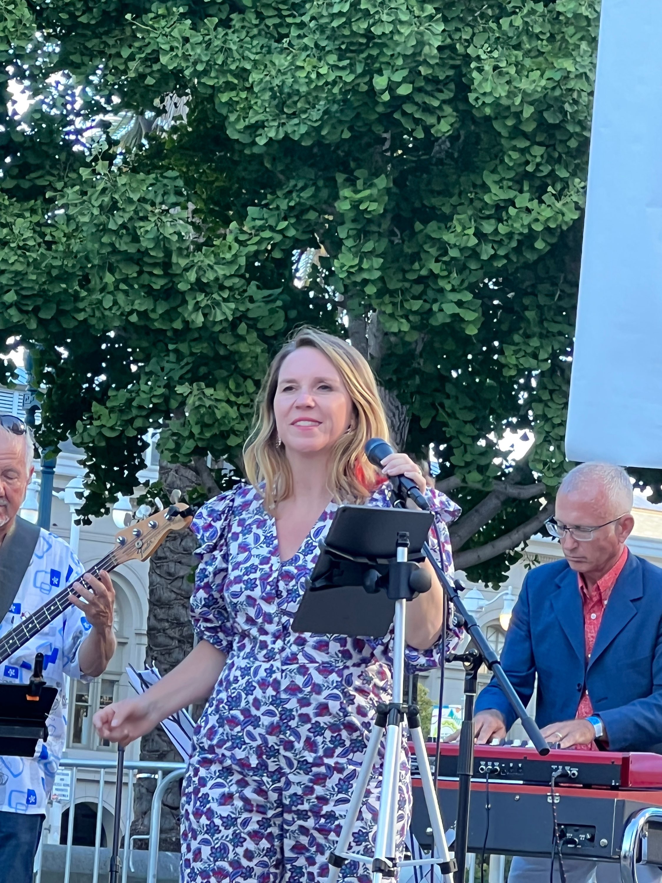 Virginie Marine on stage